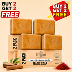 Gharo Sandalwood & Saffron Magic Soap – Buy 2 Get 2 Free