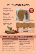Gharo Sandalwood & Saffron Magic Soap – Buy 4 Get 4 Free