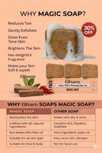 Gharo Sandalwood & Saffron Magic Soap – Buy 3 Get 3 Free